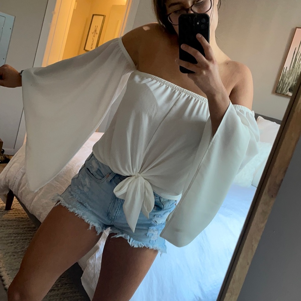 White blouse top